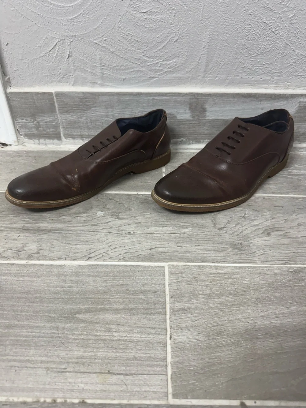 Steve Madden Men’s Brown Oxford Dress Shoes
